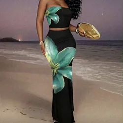 Conjunto de top y saya larga