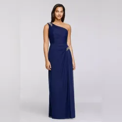 Vestido azul real de diseñador 