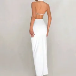 Vestido blanco largo 