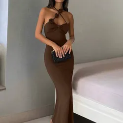 Vestido carmelita de rosas