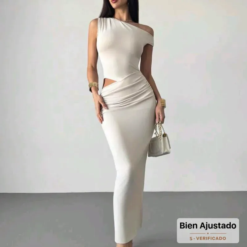 Vestido color beige 