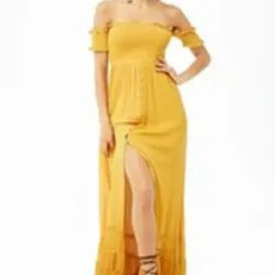 Vestido color mostaza 