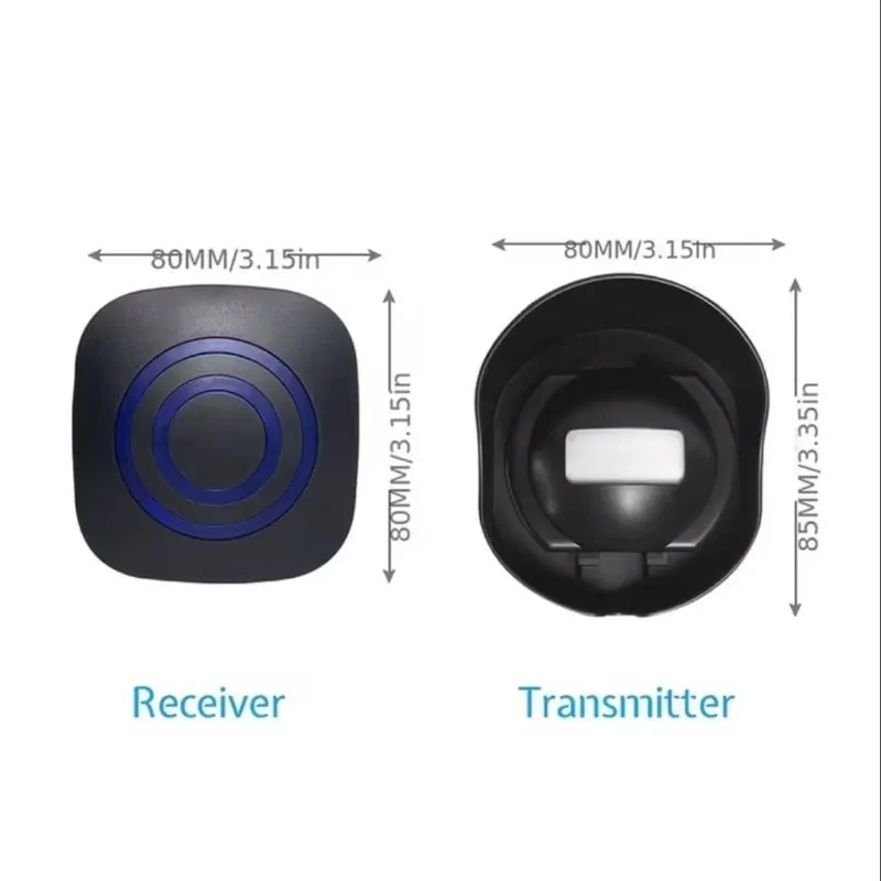 Alarma Inalámbrica Con Sensor De Movimiento 433MHz 2 Transmisores Y 1 Receptor Negra 🔶