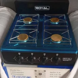Cocina de gas de meseta con 4 quemadores - ROYAL 🐻 🖤