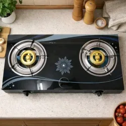 COCINA DE GAS RUDENKOV 2 HORNILLAS VIDRIO TEMPLADO 🔥