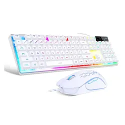 Combo Gamer Teclado RGB Retroiluminado + Mause Gaming USB 104 teclas para PC y Laptop - MageGee K1 🌐