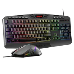 Combo Gaming Teclado + Mouse RGB USB con Reposamuñecas - Redragon S101 🌐