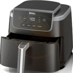 Freidora De Aire Ninja Air Fryer Pro  de 4.73 L, 4 funciones de Cocción y Tecnología Air Crisp AF141 Negro (TP)