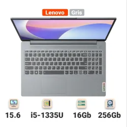 Laptop Lenovo IdeaPad Slim 3i 15.6" Full HD Intel Core i5-1335U 16GB RAM 256GB SSD Windows 11 Gris Ártico 🔶