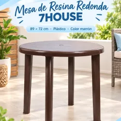 Mesa de Resina Redonda - 7 HOUSE 🍽️🏠