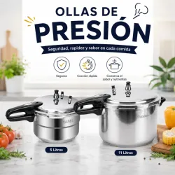 Olla de Presión de 3 válvulas 5L y 11L 🔥