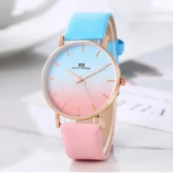 Reloj Sencillo De Doce Clavos De Doble Color Para Mujeres  $5.44