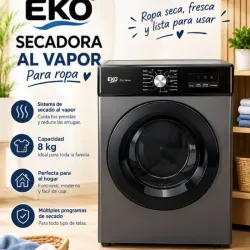 SECADORA AL VAPOR EKO – 8 KG 🐻