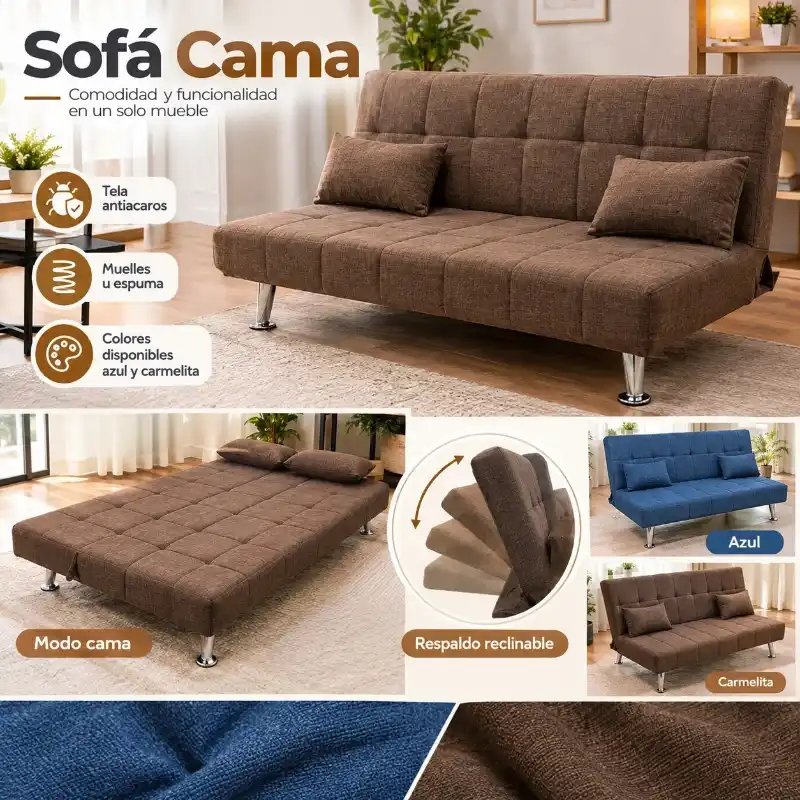 Sofá Cama Reclinable 🛋️🏠