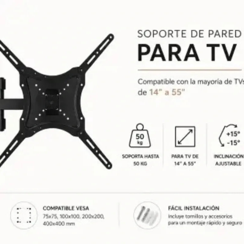 Soporte Articulado para TV LED/LCD 14"–55" 📺 🌹