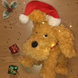 Peluche Perrito Navideño 