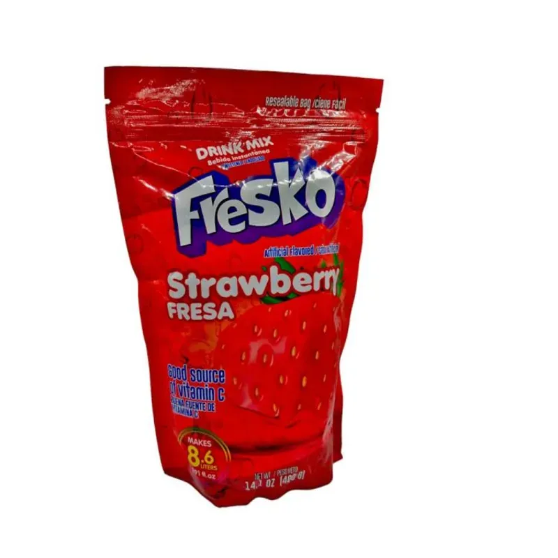 Refresco instantáneo de fresa