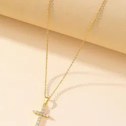 Cadena de acero inoxidable con cruz