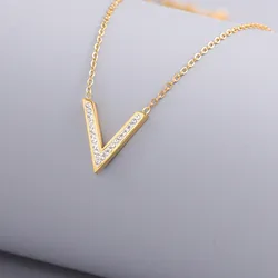 Cadena de acero inoxidable en forma de V