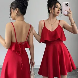 Vestido corto rojo