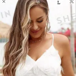 Top blanco de tirantes