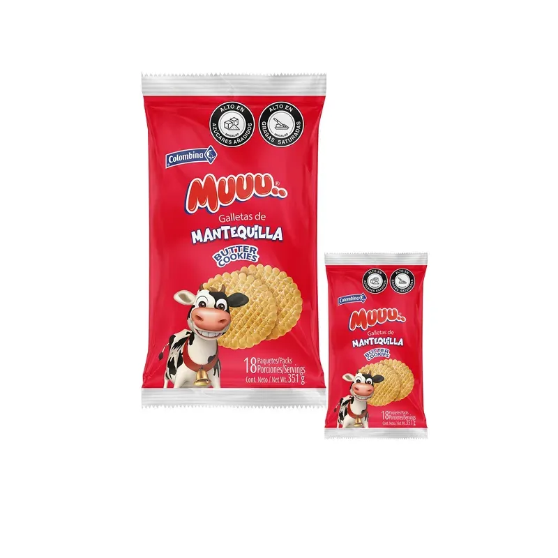 Galletas Muu Mantequilla Paquete de 12 unidades