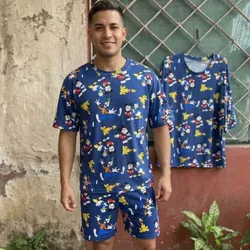 Conjunto D’ Hombre Estampado azul