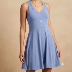 Vestido Corte de Princesa azul