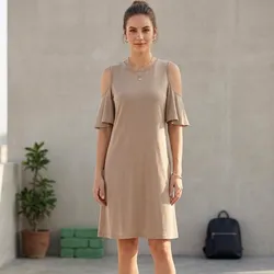Vestido Manga de Vuelo