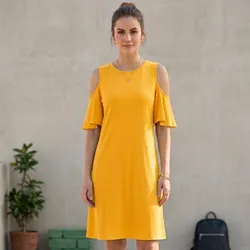 Vestido Manga de Vuelo