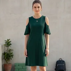 Vestido Mangas de Vuelo