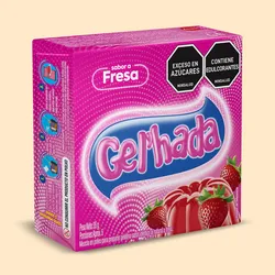 Gelatina Fresa(35g. 5Porciones)