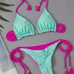 Biquinis rosa y azuk