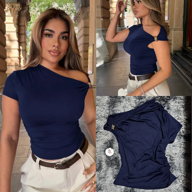 Blusa casual azul