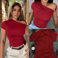Blusa casual roja 