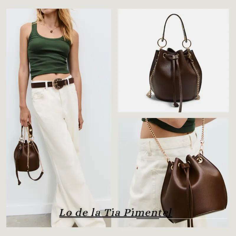 Bolso bandolera bucket