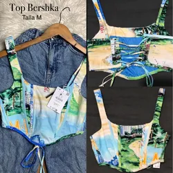BERSHKA Corsé estampado 