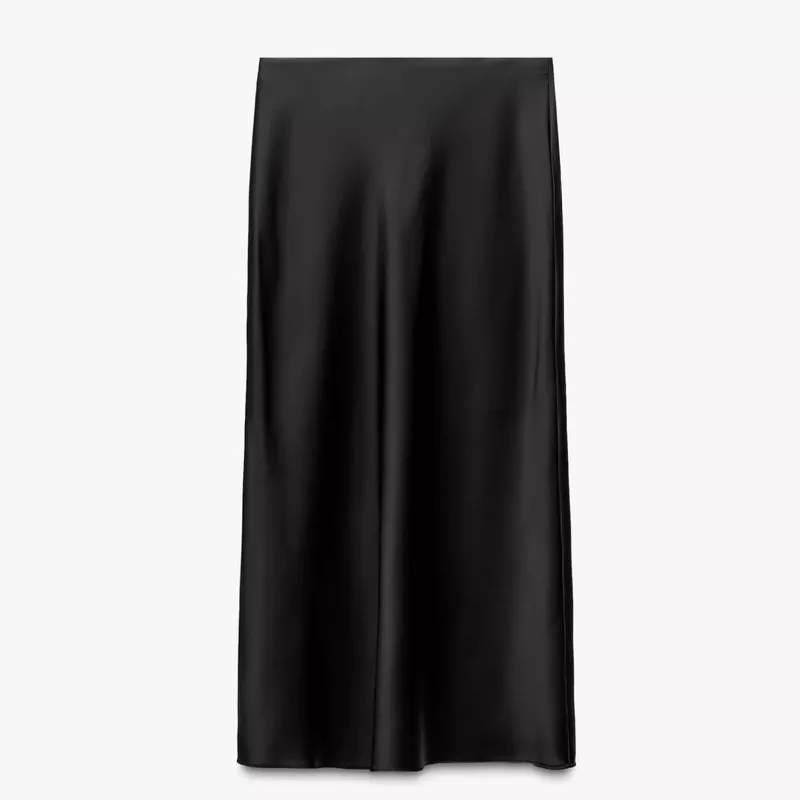 Faldas midi satin 