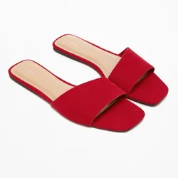 Lefties sandalias plana rojo 