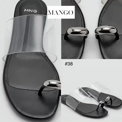 Mango sandalias tira vinilo