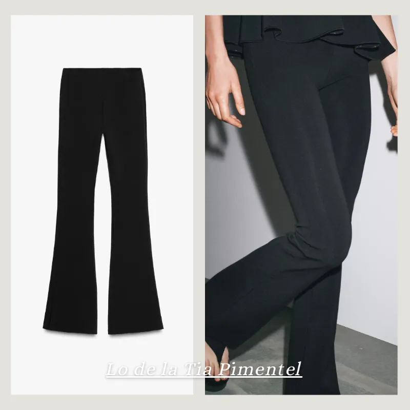 Panatalon flare stretch Zara 