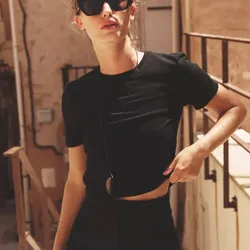 Primark camiseta básica negra 