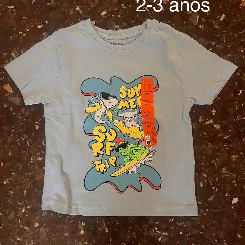 Pulóver de niño azul claro 