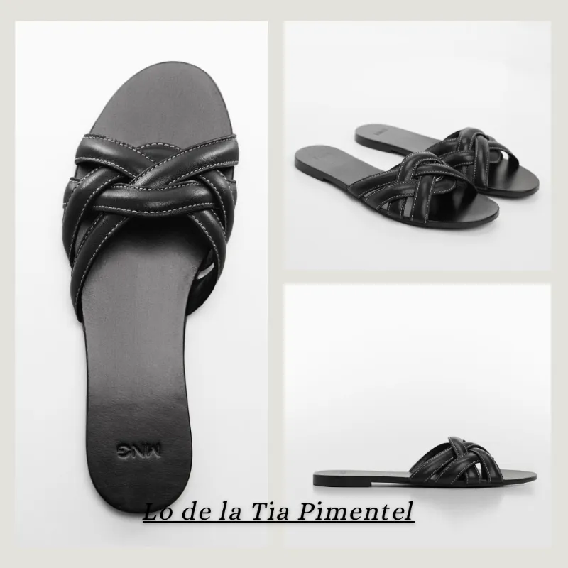 Sandalias piel negras 