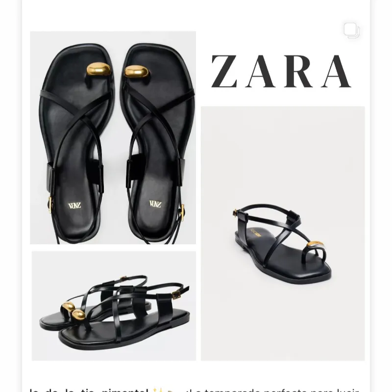 Sandalias planas con tiras 