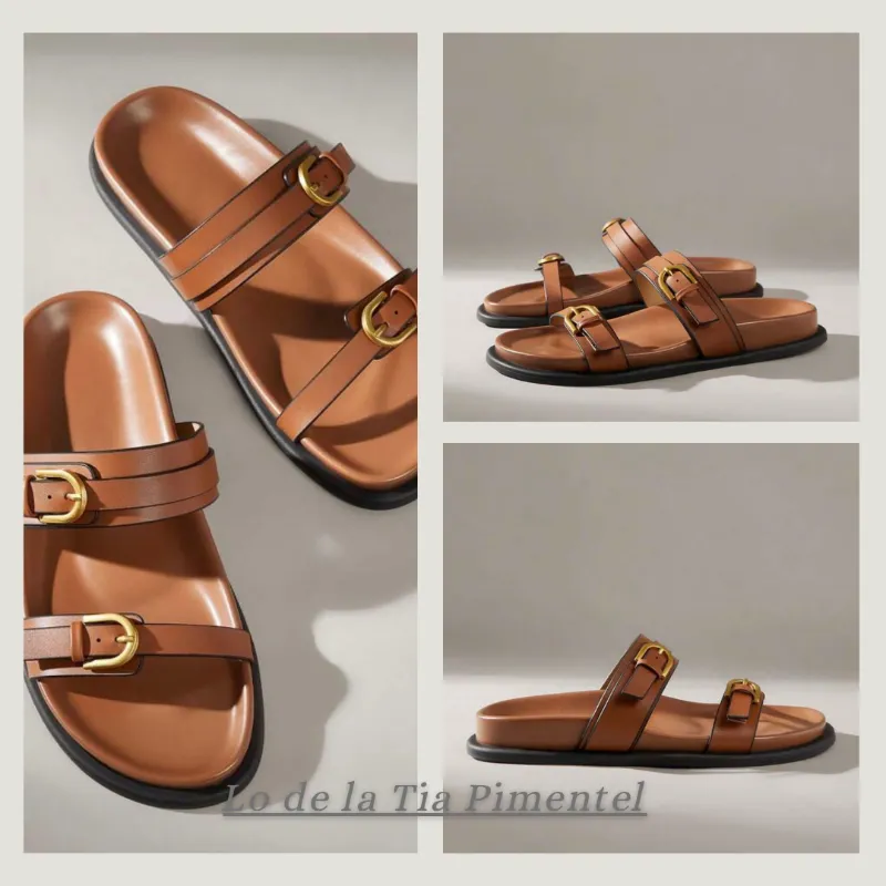 Sandalias planas de mujer 