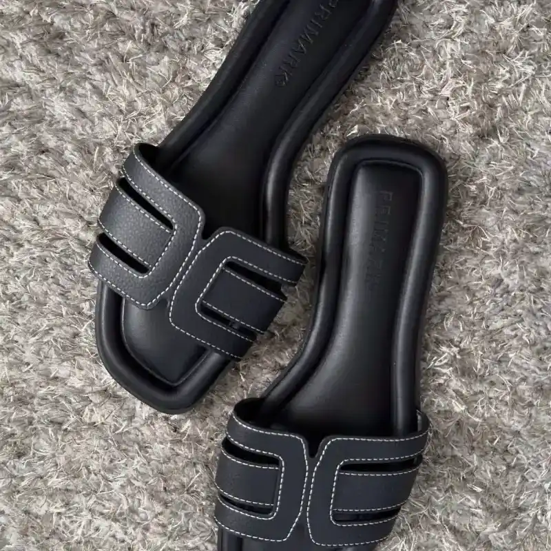 Sandalias planas negras 