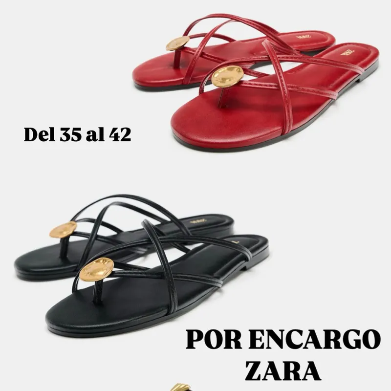 Sandalias planas Zara
