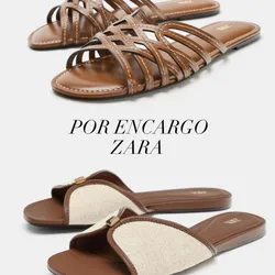Sandalias planas Zara