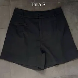 Short negro de vestir 